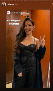 Juliete no podcast fala sobre sua torcida no BBB e carreira