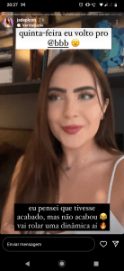 Jade volta ao Big Brother nessa quinta-feira