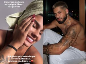 Bailarina apontada como suposta amante de Zé Felipe anuncia saída do balé do cantor